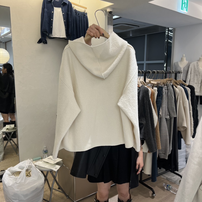 W AND J東大門㊣實拍女裝新款25秋冬職業衛衣手工制作兜帽W AND J衛衣
