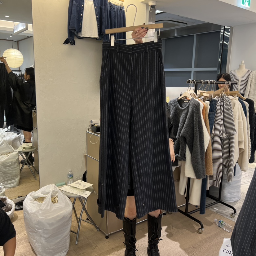 W AND J韓國代購㊣女士新品人氣25秋冬熱賣真品時尚休閑褲W AND J休閑褲圖色2