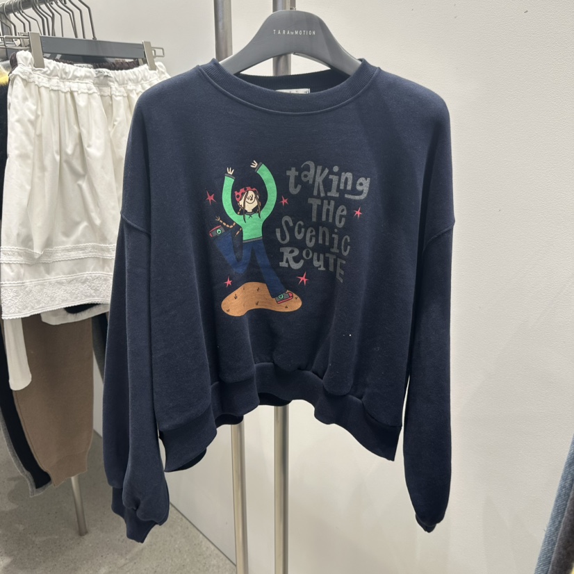 TARABY MOTION東大門㊣代購女裝新款人氣真品時尚熱賣衛衣TARABY MOTION衛衣圖色3
