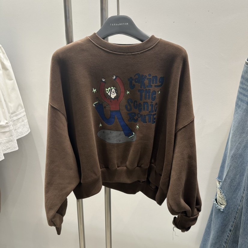 TARABY MOTION東大門㊣代購女裝新款人氣真品時尚熱賣衛衣TARABY MOTION衛衣圖色4