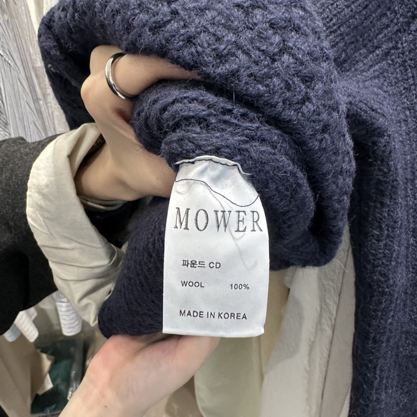 MOWER韓國代購㊣女裝新品推薦休閑25秋冬真品職業熱賣人氣毛衣MOWER毛衣