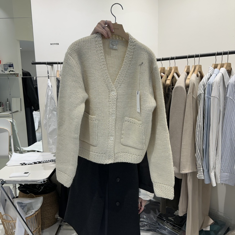 MOWER韓國代購㊣女裝新品推薦休閑25秋冬真品職業熱賣人氣毛衣MOWER毛衣