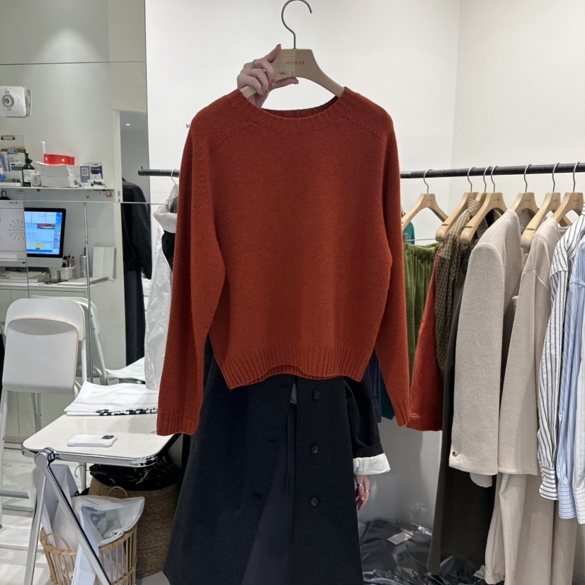 MOWER韓國直郵㊣女士新款25秋冬職業推薦休閑熱賣真品時尚毛衣MOWER毛衣圖色2