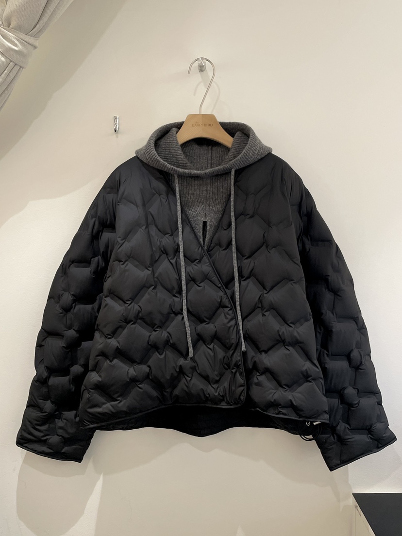 OBSESS韓國直郵㊣女裝新品推薦時尚25秋冬套裝含帽子兩件套鴨絨OBSESS/EARLY BIRD套裝圖色3