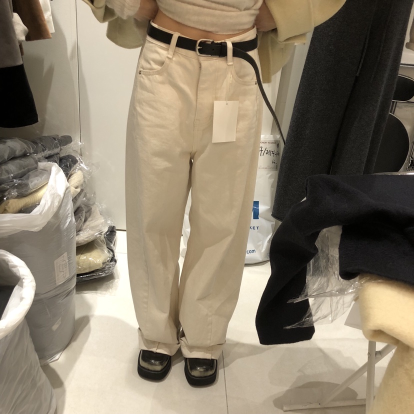 MONDAY TO SUNDAY東大門㊣直郵女士新款人氣牛仔褲不含腰帶MONDAY TO SUNDAY牛仔褲圖色1