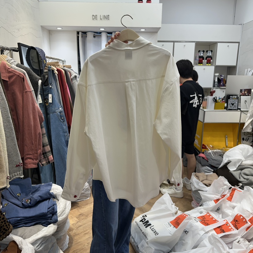 DE LINE東大門㊣實拍女裝新款時尚真品職業25秋冬襯衫蕾絲衫DE LINE襯衫/蕾絲衫