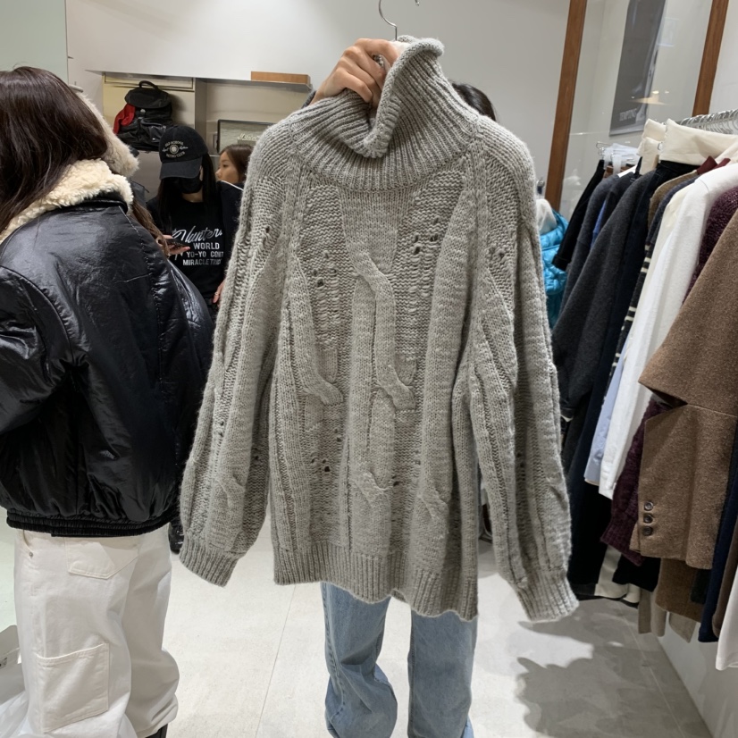 TEMPTING東大門㊣直郵女裝新品人氣休閑真品職業25秋冬針織衫TEMPTING針織衫圖色2