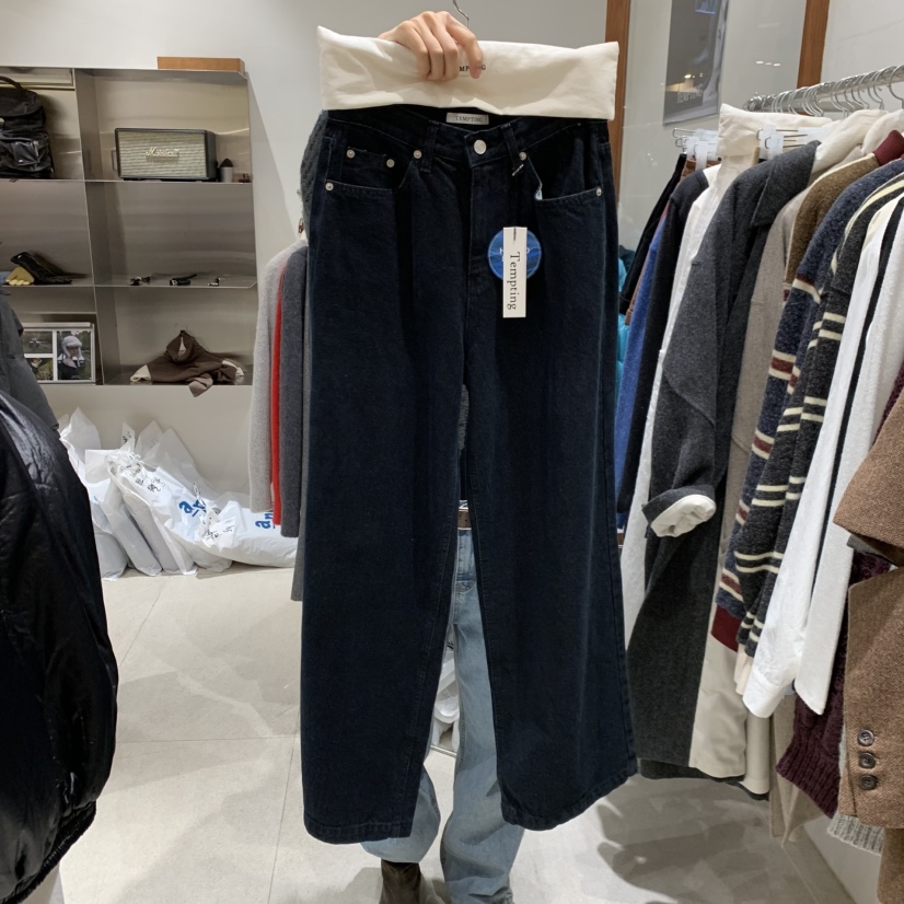 TEMPTING東大門㊣代購女裝新品真品人氣熱賣25秋冬職業牛仔褲TEMPTING牛仔褲圖色1