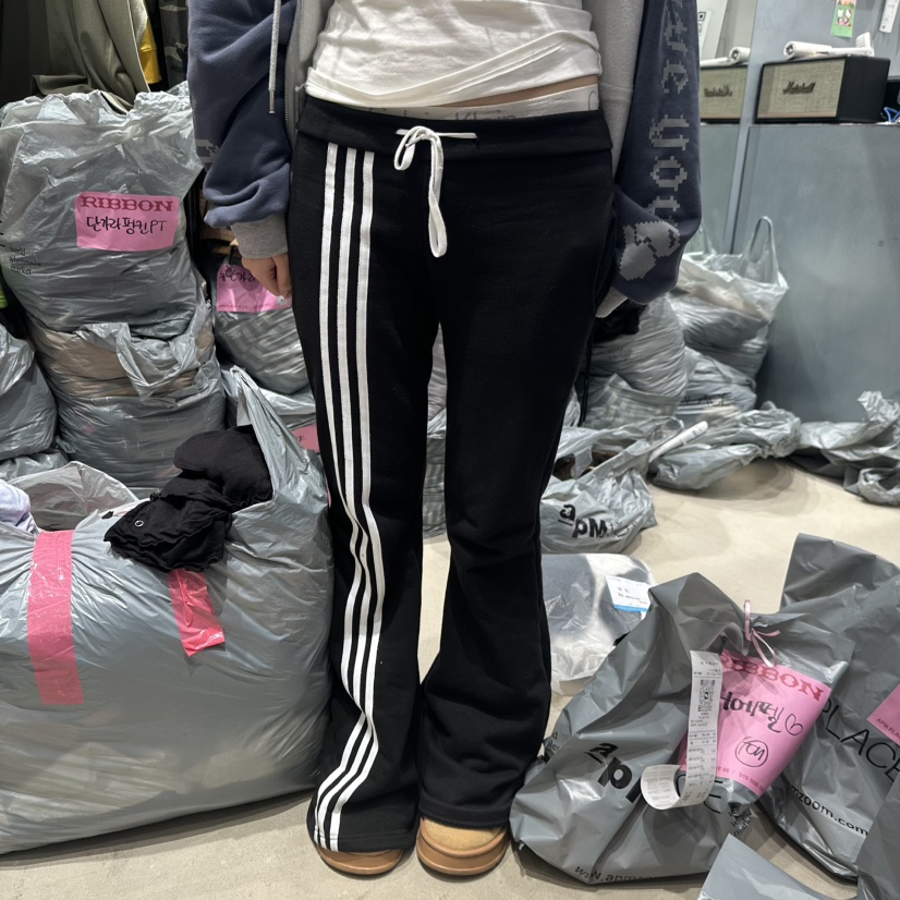 RIBBON東大門㊣直郵女裝新款休閑人氣時尚職業熱賣推薦休閑褲RIBBON休閑褲圖色2