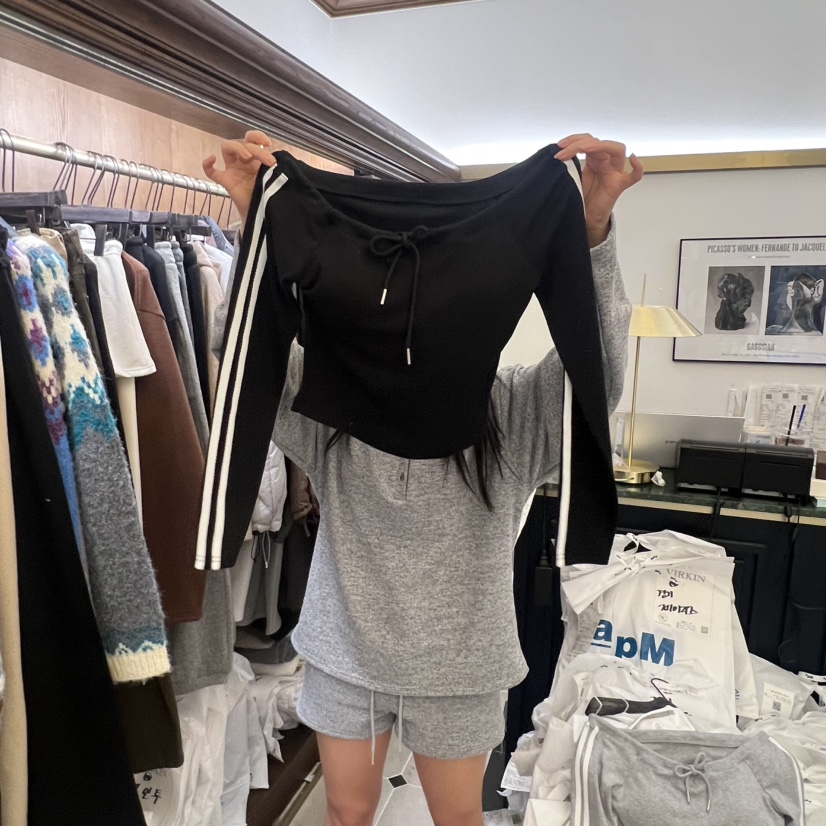 VIRKIN東大門㊣實拍女裝新品真品25秋冬熱賣時尚休閑長袖T恤VIRKIN長袖T恤圖色2