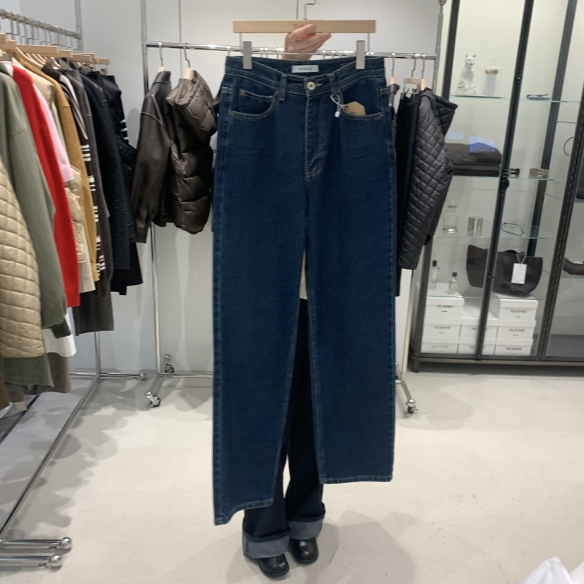 THE BRUNCH東大門㊣代購女士新品職業休閑真品時尚25秋冬牛仔褲THE BRUNCH牛仔褲圖色1