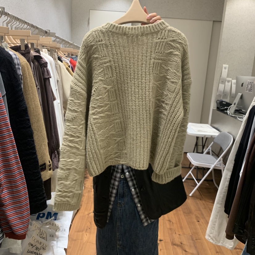 COMELY韓國直郵㊣女士新款推薦25秋冬休閑職業毛衣不含腰帶COMELY毛衣