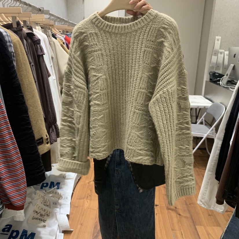 COMELY韓國直郵㊣女士新款推薦25秋冬休閑職業毛衣不含腰帶COMELY毛衣圖色1