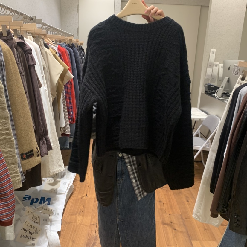 COMELY韓國直郵㊣女士新款推薦25秋冬休閑職業毛衣不含腰帶COMELY毛衣圖色2