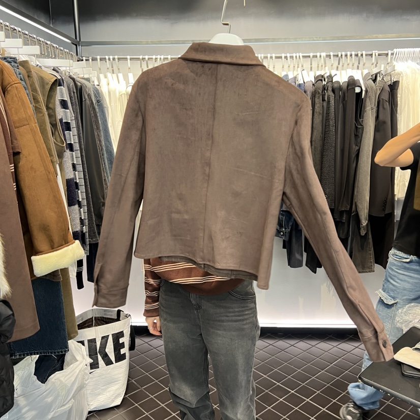 OUS/INCH-L東大門㊣實拍女士新品真品休閑襯衫蕾絲衫絨面革OUS/INCH襯衫/蕾絲衫