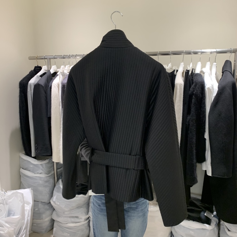 MASCULINE韓國代購㊣女裝新品25秋冬推薦人氣夾克含腰帶絎縫MASCULINE夾克