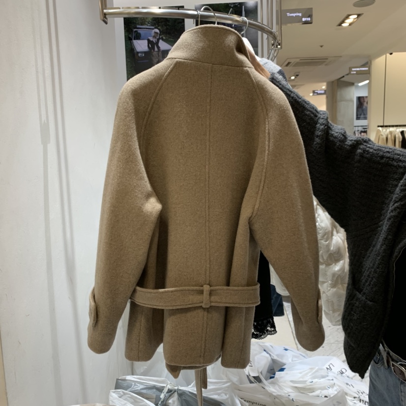TEMPTING韓國直郵㊣女士新品真品熱賣推薦中長款大衣含腰帶TEMPTING中長款大衣
