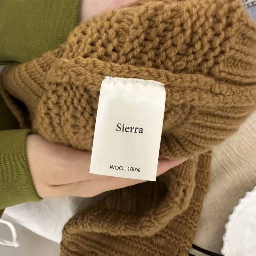 SIERRA東大門㊣實拍女裝新品25秋冬休閑推薦真品時尚針織衫SIERRA針織衫