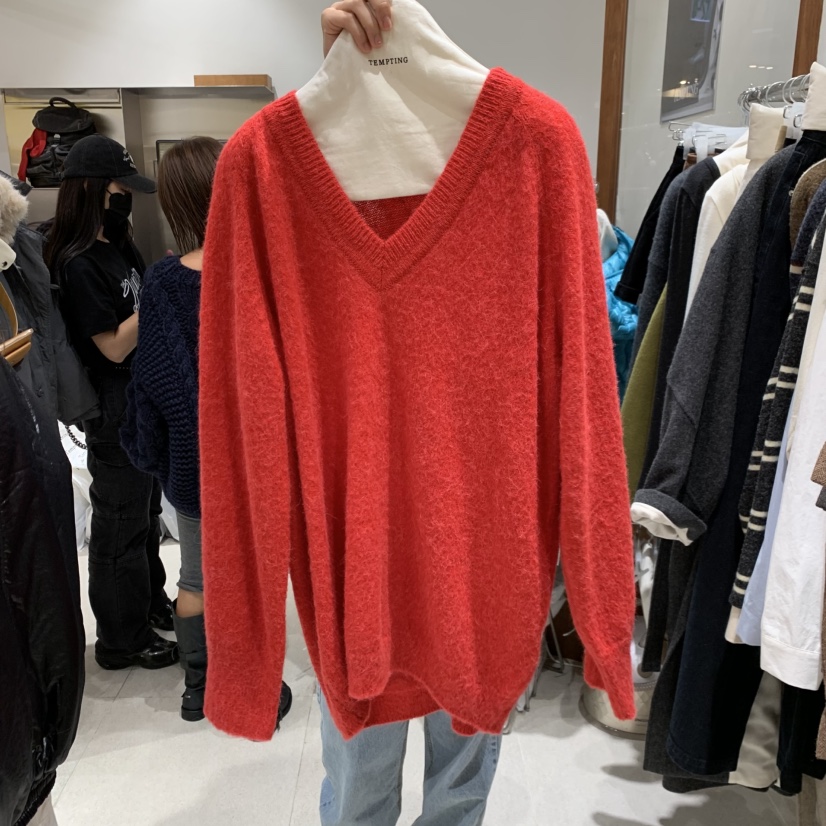 TEMPTING韓國代購㊣女裝新品真品推薦25秋冬人氣針織衫羊駝毛TEMPTING針織衫圖色2