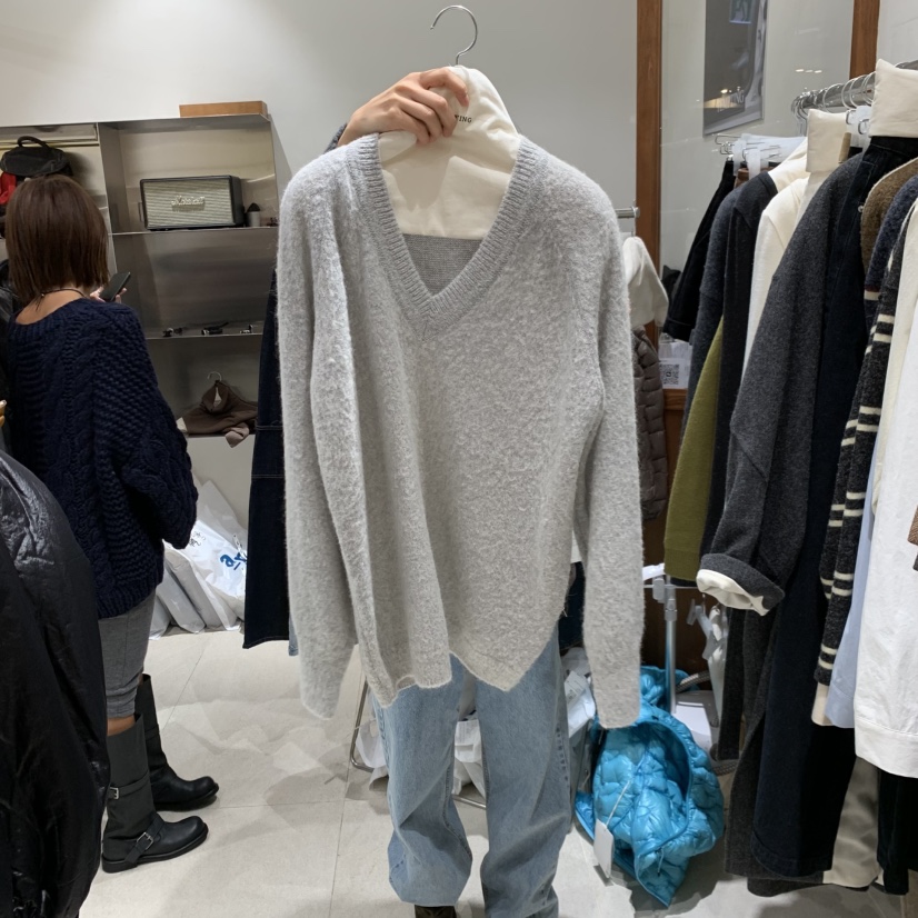 TEMPTING韓國代購㊣女裝新品真品推薦25秋冬人氣針織衫羊駝毛TEMPTING針織衫圖色3