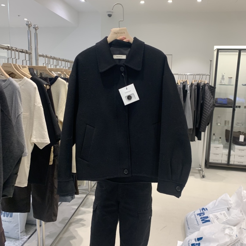 THE BRUNCH東大門㊣直郵女士新品真品熱賣時尚休閑短款大衣THE BRUNCH短款大衣圖色2