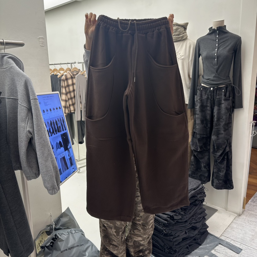 CHAV東大門㊣實拍女士新品休閑人氣職業熱賣休閑褲口袋寬松CHAV休閑褲圖色3
