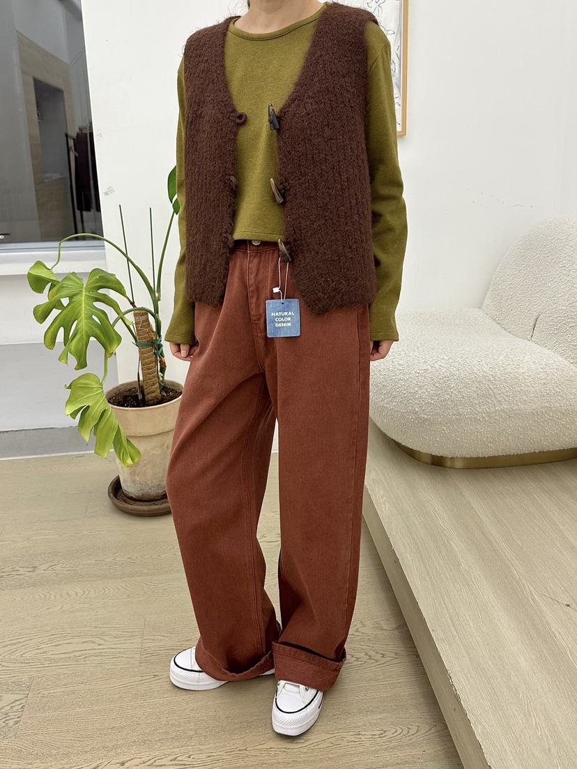 BUT韓國代購㊣女裝新款職業人氣時尚熱賣25秋冬馬甲不含內搭羊毛button馬甲