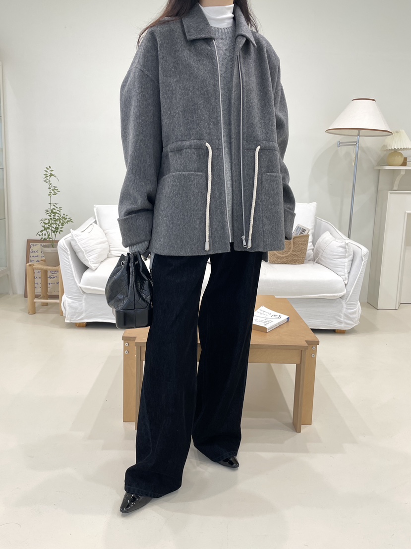 CHAHEE韓國直郵㊣女士新款休閑人氣25秋冬牛仔褲天鵝絨紐扣CHAHEE牛仔褲