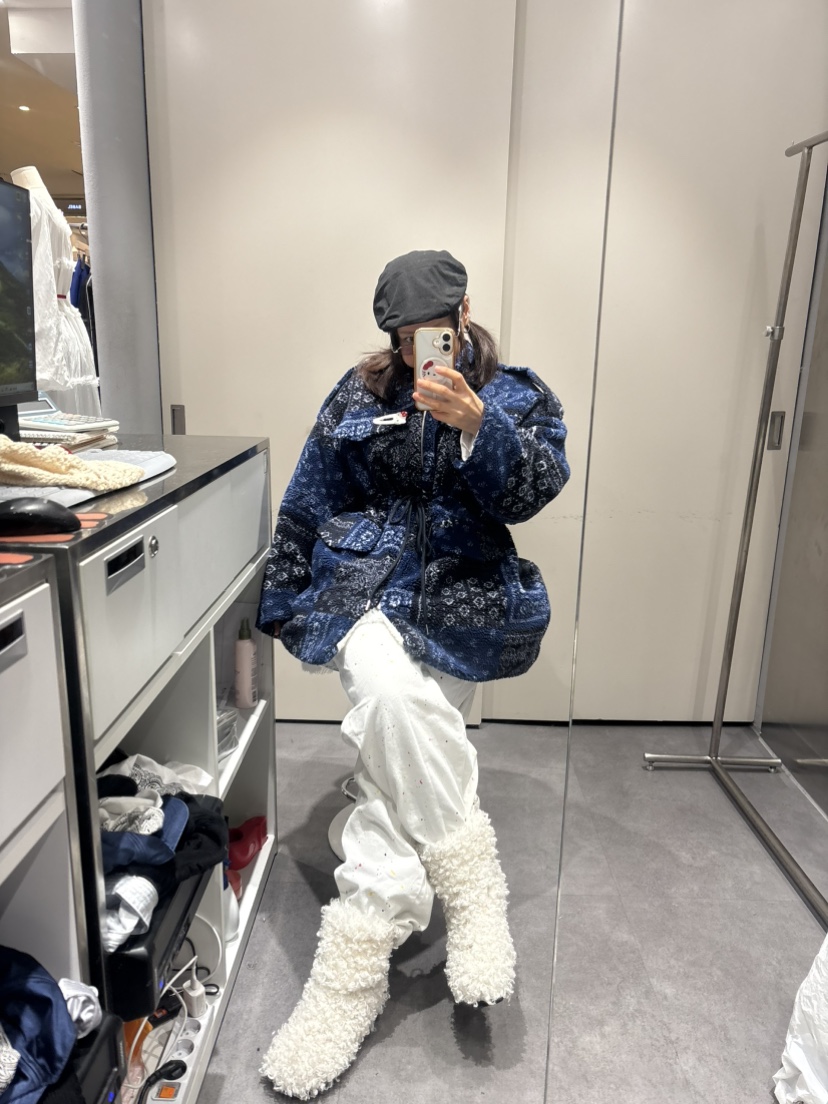 PLATFORM-L韓國直郵㊣女裝新品推薦熱賣25秋冬時尚夾克羊毛PLATFORM夾克