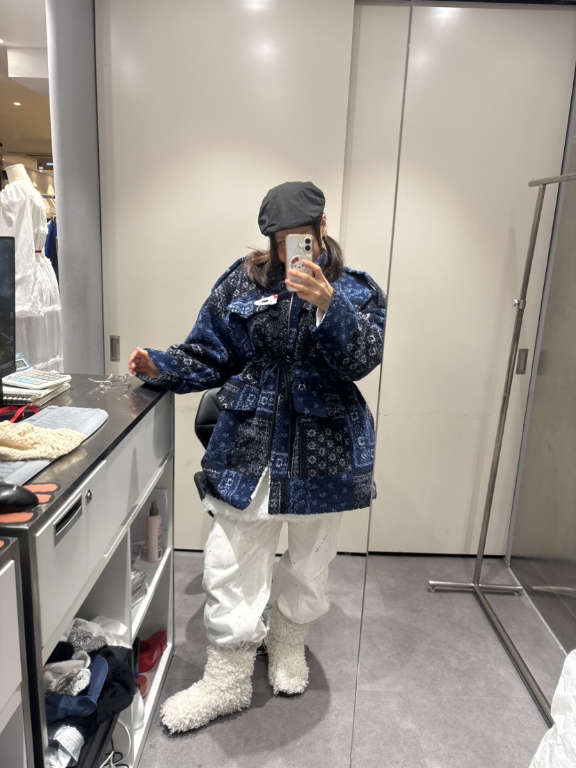 PLATFORM-L韓國直郵㊣女裝新品推薦熱賣25秋冬時尚夾克羊毛PLATFORM夾克