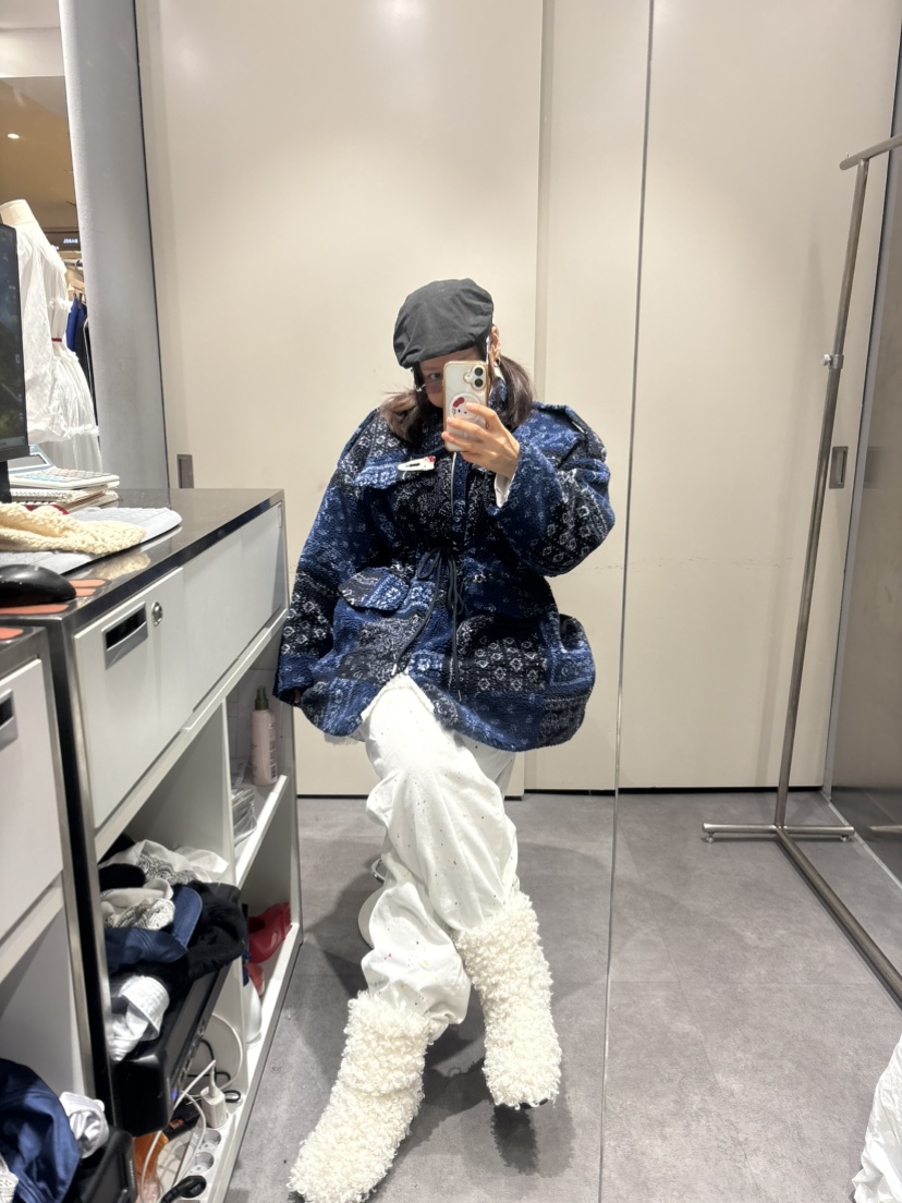PLATFORM-L韓國直郵㊣女裝新品推薦熱賣25秋冬時尚夾克羊毛PLATFORM夾克