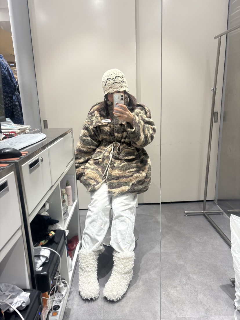 PLATFORM-L韓國直郵㊣女裝新品推薦熱賣25秋冬時尚夾克羊毛PLATFORM夾克