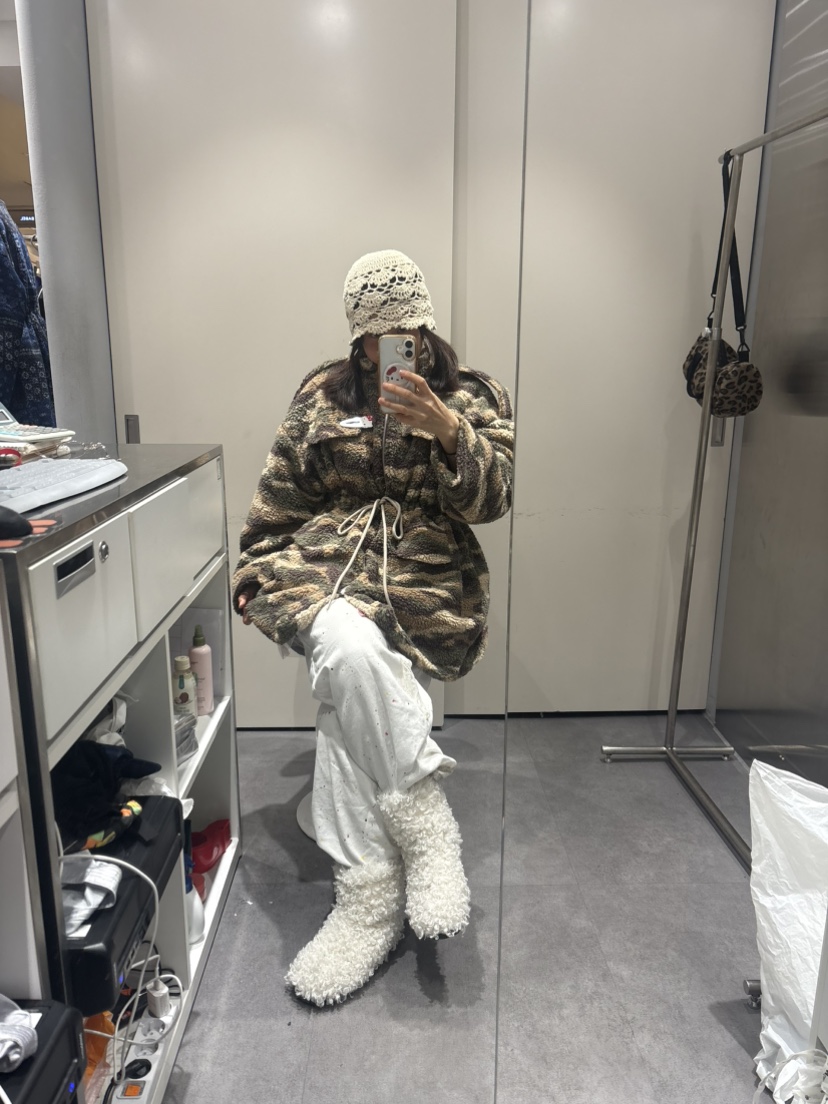 PLATFORM-L韓國直郵㊣女裝新品推薦熱賣25秋冬時尚夾克羊毛PLATFORM夾克