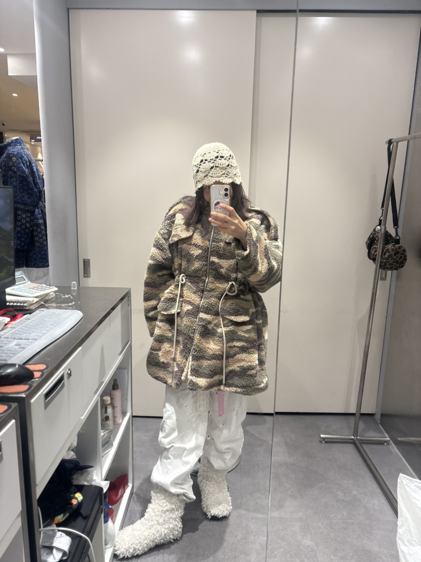 PLATFORM-L韓國直郵㊣女裝新品推薦熱賣25秋冬時尚夾克羊毛PLATFORM夾克