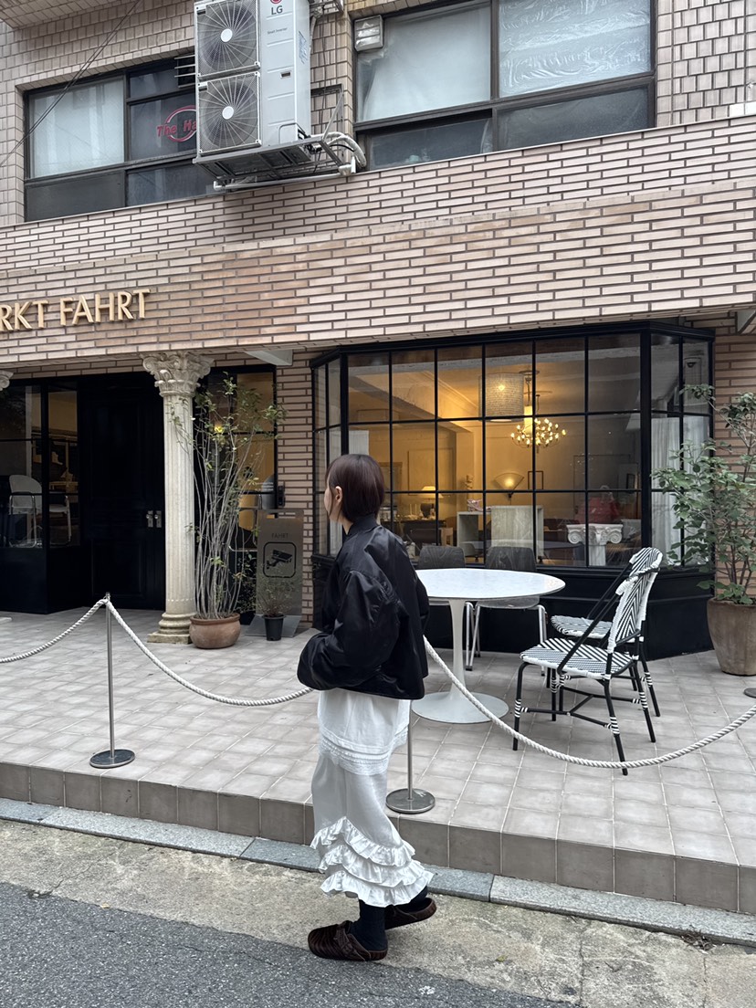 FRANC—L東大門㊣代購女士新品25秋冬時尚長裙荷葉邊緞面長款FRANC長裙