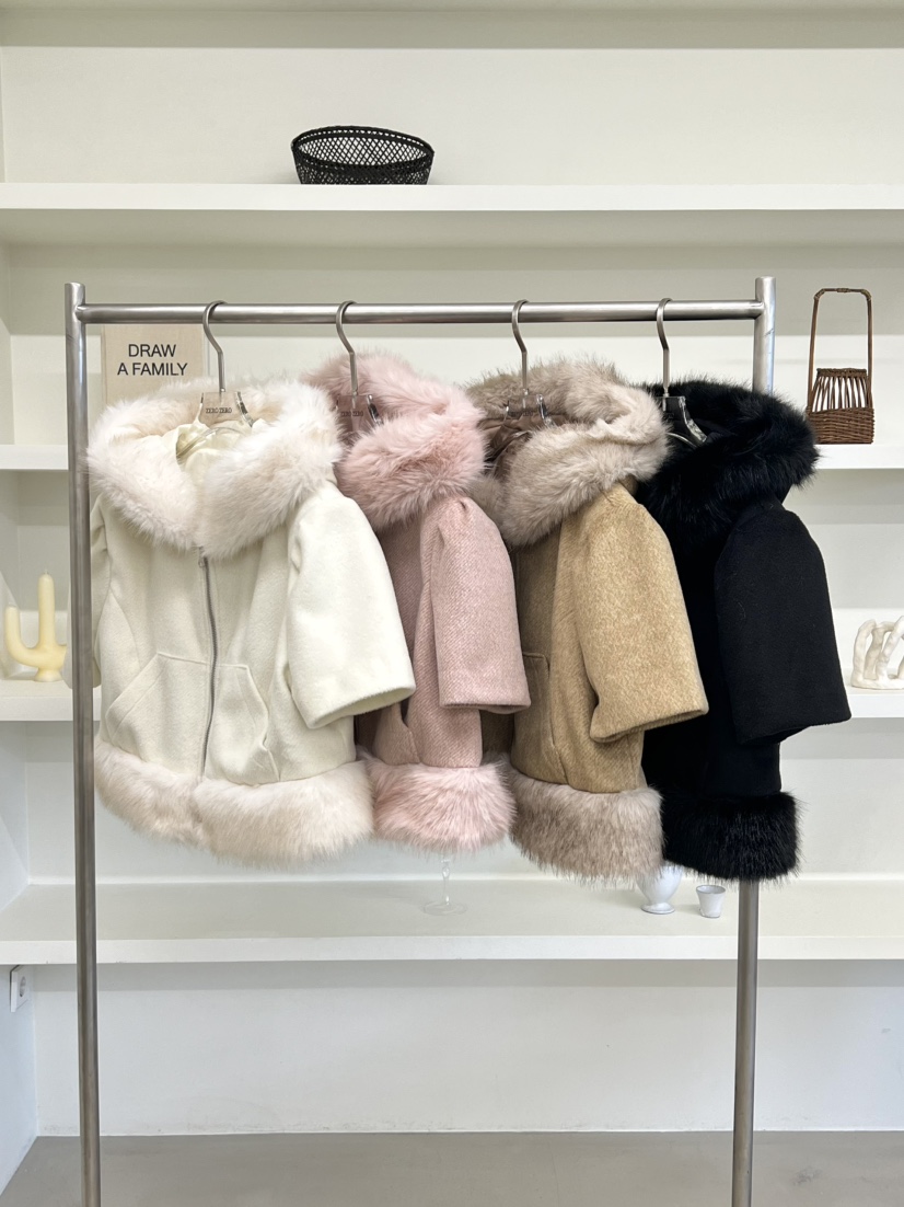 ZEROZERO東大門㊣實拍女士新品職業推薦25秋冬夾克羊毛貂皮連帽ZEROZERO夾克