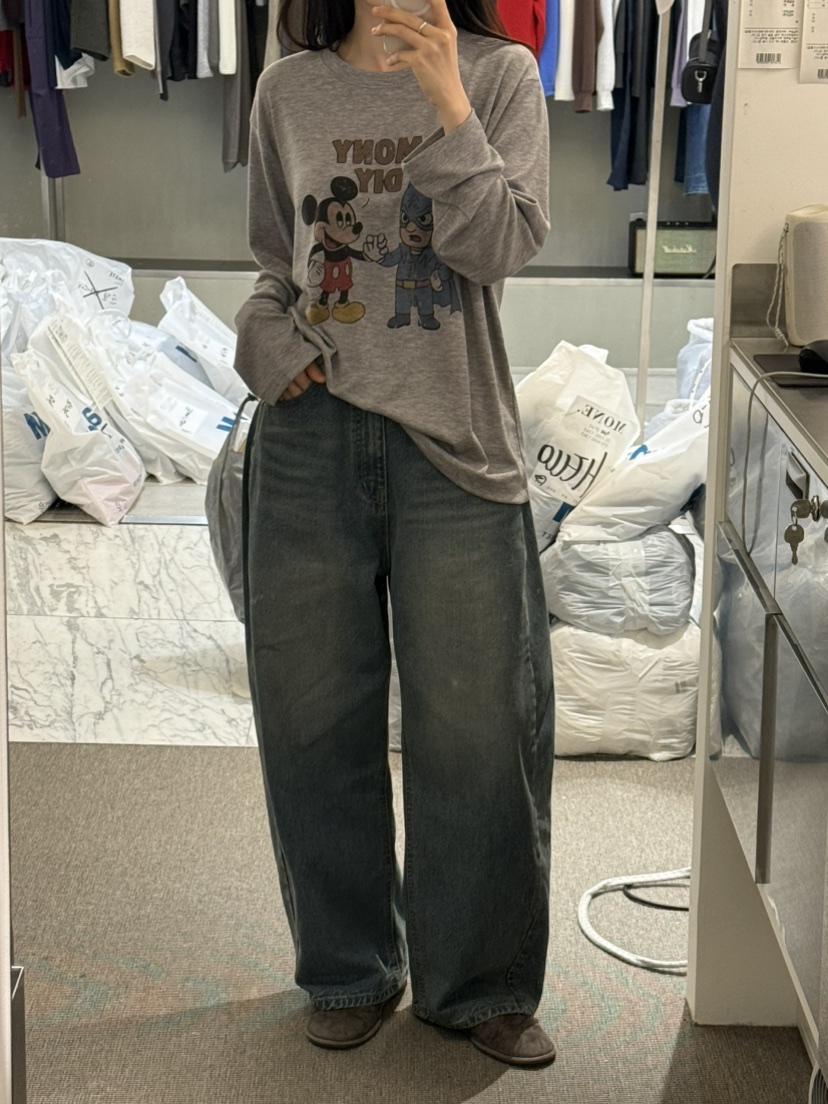 MONE-A韓國代購㊣女士新品休閑推薦人氣職業時尚真品長袖T恤MONE-A長袖T恤