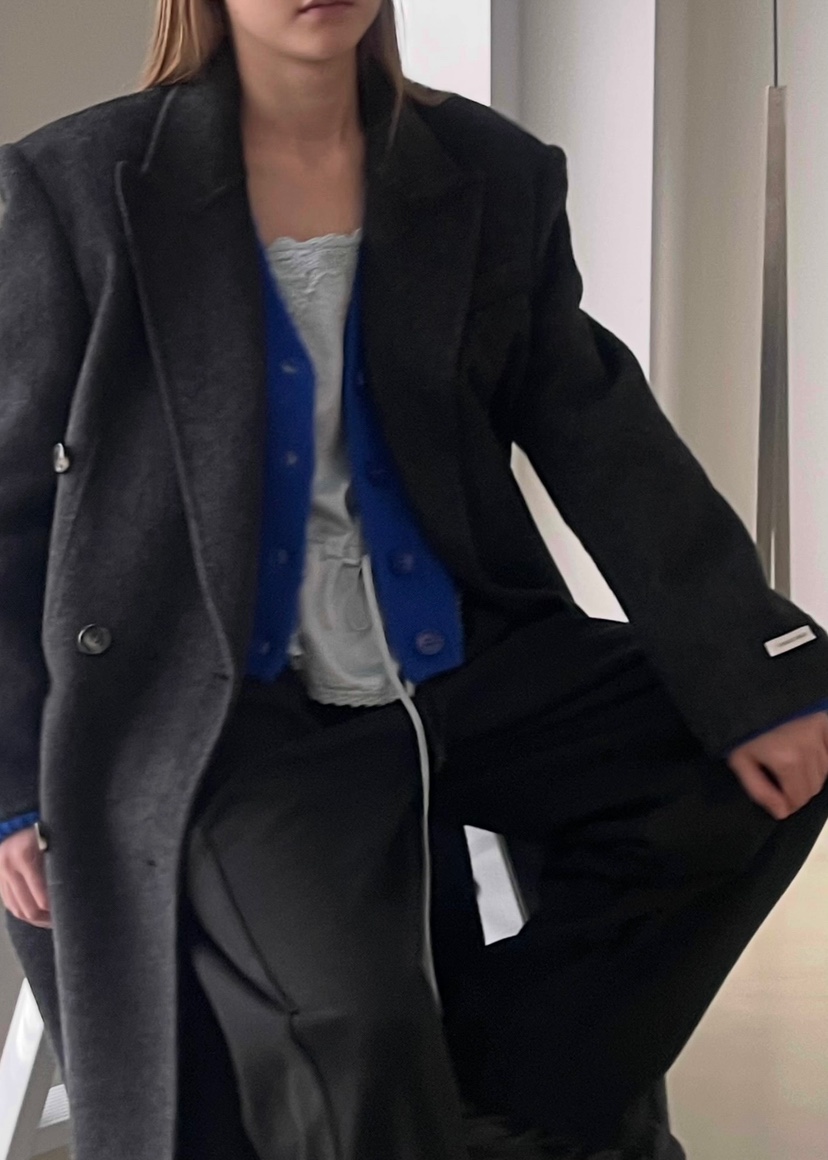 ANOTHER AVENUE東大門㊣直郵女士新款職業中長款大衣羊毛雙面ANOTHER AVENUE中長款大衣