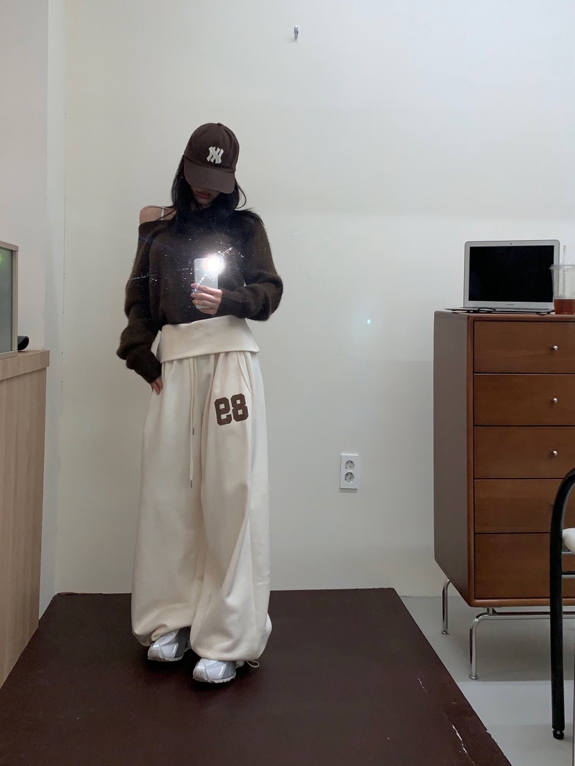 BADCALM東大門㊣直郵女裝新款休閑時尚職業人氣真品25秋冬休閑褲BADCALM休閑褲