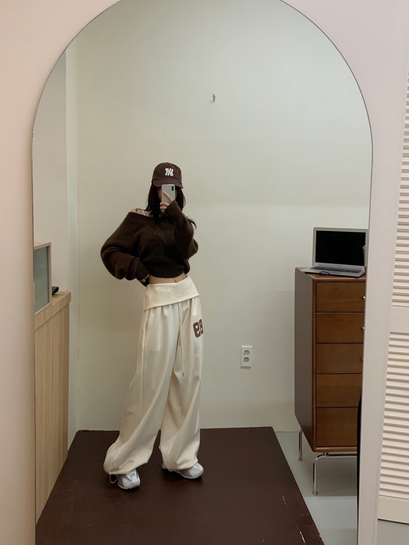 BADCALM東大門㊣直郵女裝新款休閑時尚職業人氣真品25秋冬休閑褲BADCALM休閑褲