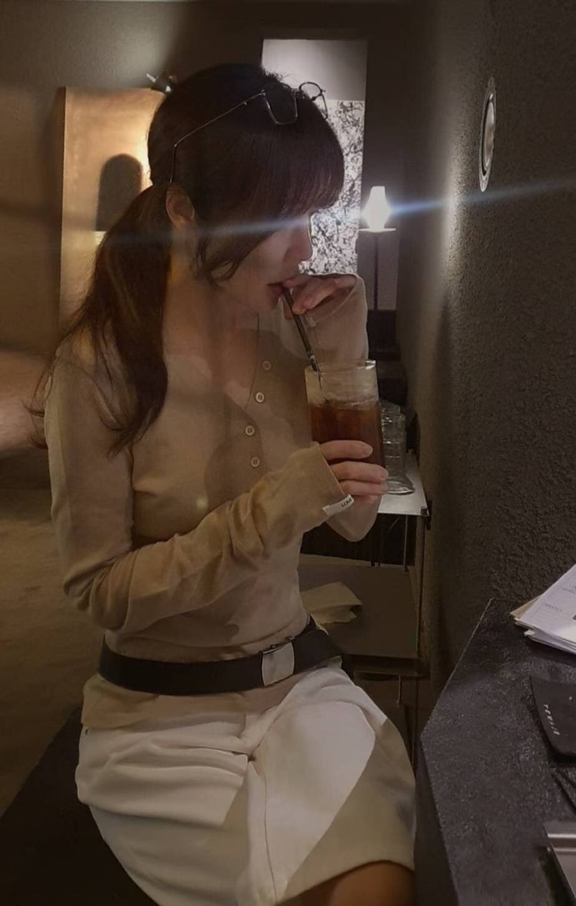 GENTLE B/LOVENTINA韓國直郵㊣女裝新款熱賣針織衫紐扣長款GENTLE B/LOVENTINA針織衫