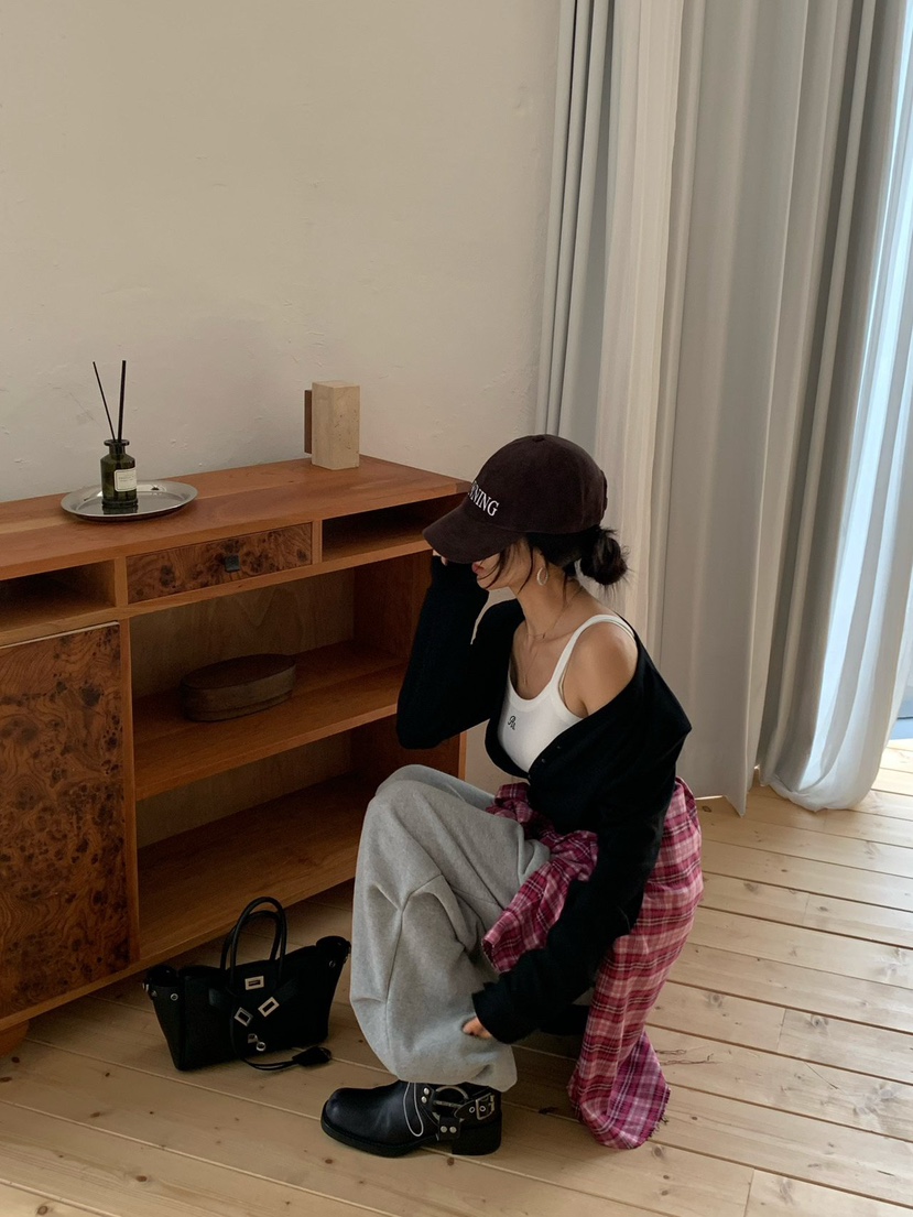 REVE CITE-L韓國代購㊣女裝新品休閑25秋冬針織衫羊毛開衫REVE CITE針織衫