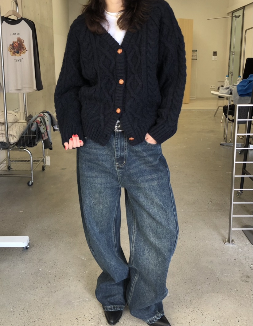 GLAD SOME東大門㊣代購女裝新款時尚職業真品人氣毛衣開衫GLAD SOME毛衣