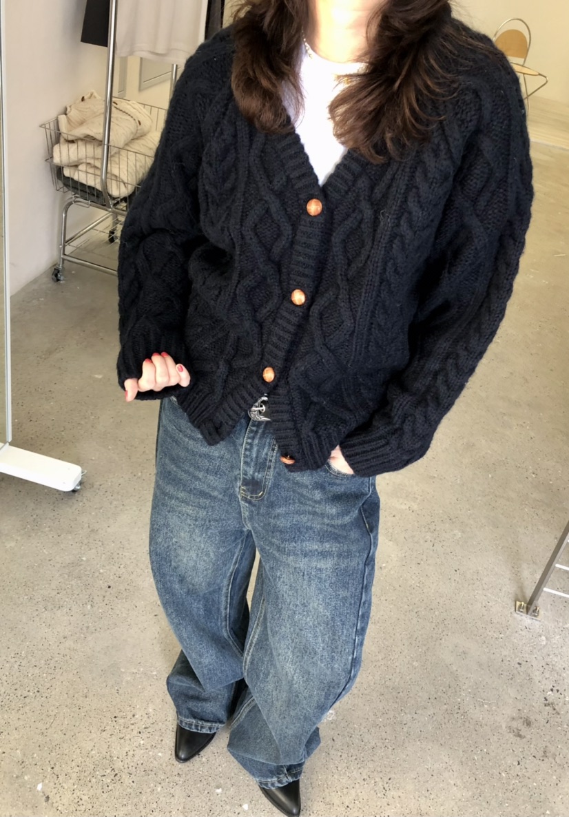 GLAD SOME東大門㊣代購女裝新款時尚職業真品人氣毛衣開衫GLAD SOME毛衣