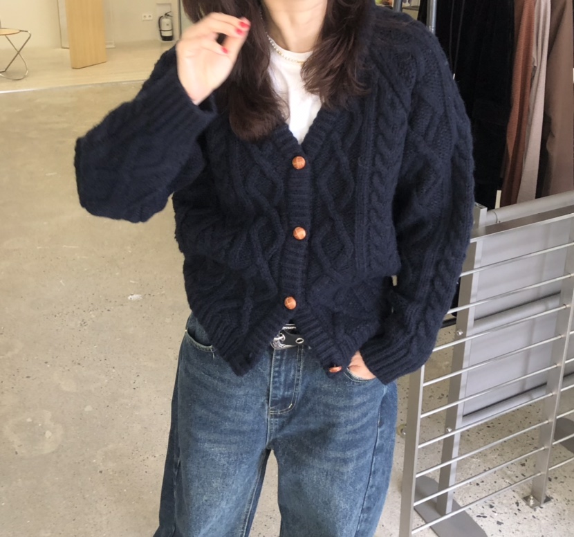 GLAD SOME東大門㊣代購女裝新款時尚職業真品人氣毛衣開衫GLAD SOME毛衣