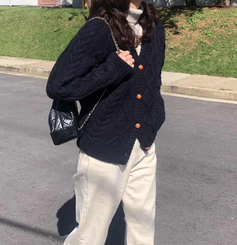 GLAD SOME東大門㊣代購女裝新款時尚職業真品人氣毛衣開衫GLAD SOME毛衣