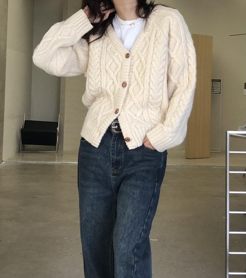 GLAD SOME東大門㊣代購女裝新款時尚職業真品人氣毛衣開衫GLAD SOME毛衣