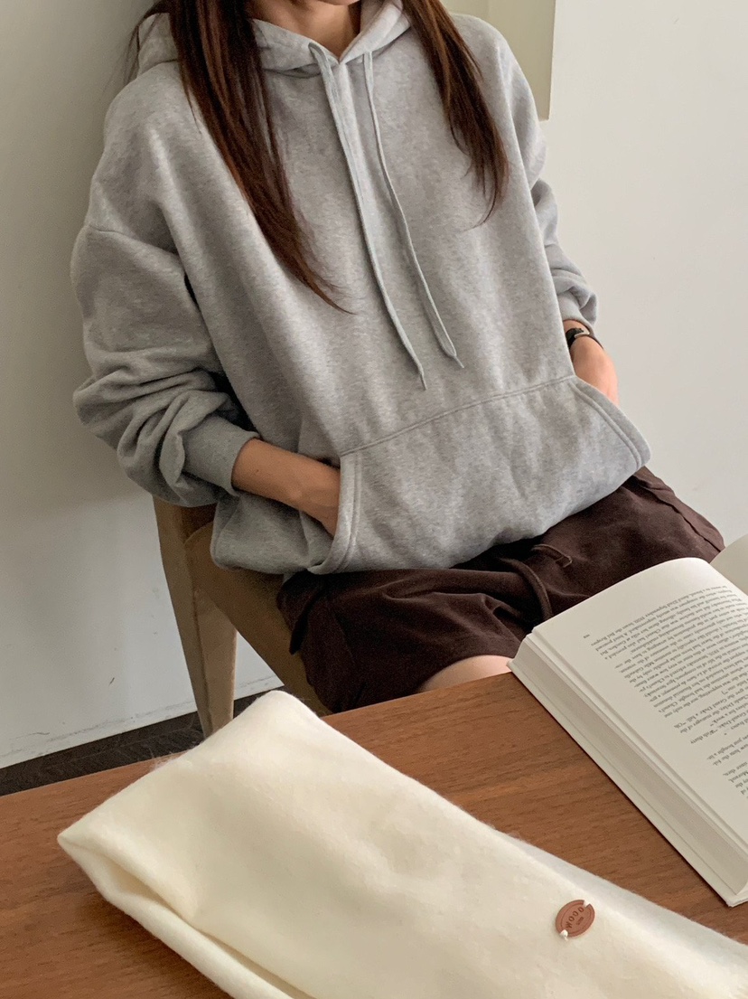 WOOD韓國直郵㊣女士新品推薦真品休閑人氣時尚衛衣連帽衫羊毛WOOD衛衣