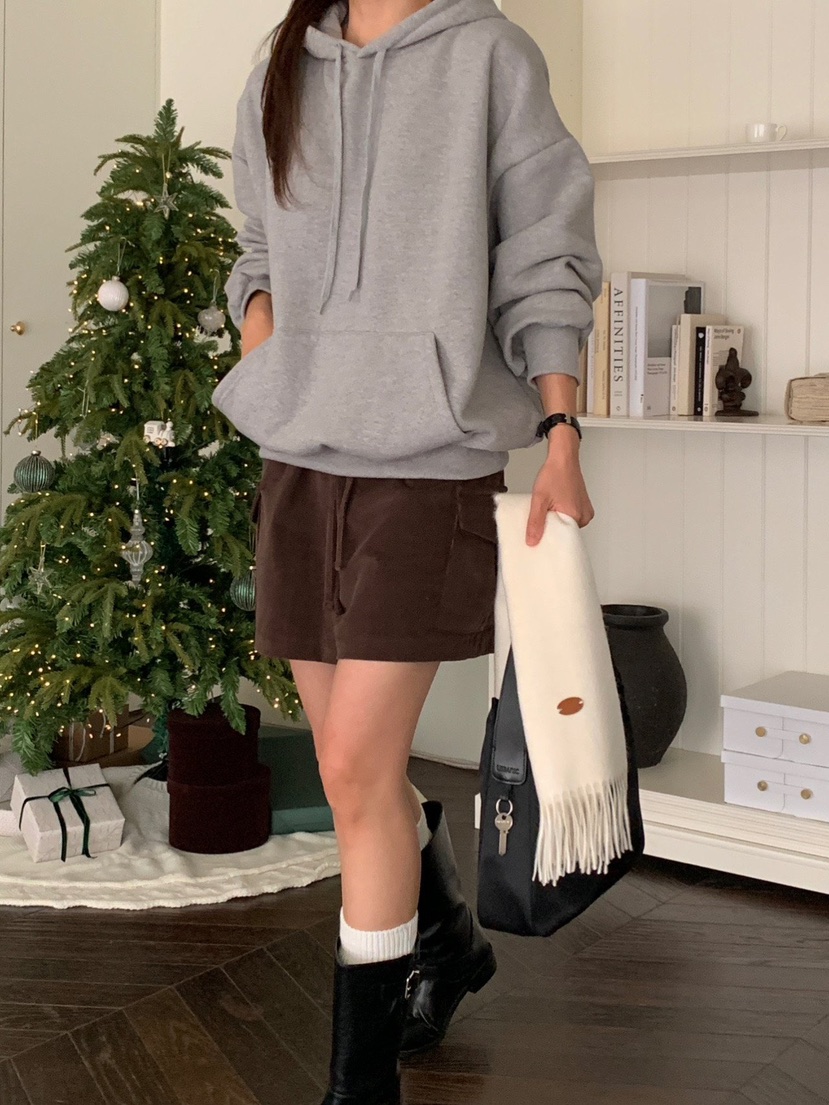 WOOD韓國直郵㊣女士新品推薦真品休閑人氣時尚衛衣連帽衫羊毛WOOD衛衣