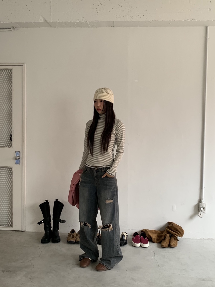 SUNDER MARKET東大門㊣直郵女裝新款時尚職業休閑熱賣牛仔褲SUNDER MARKET牛仔褲